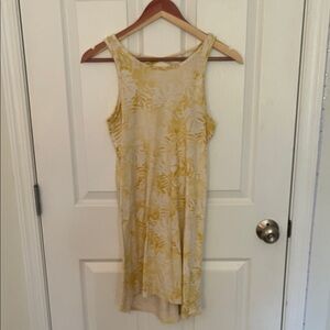 Old Navy Yellow and Cream Floral Dress